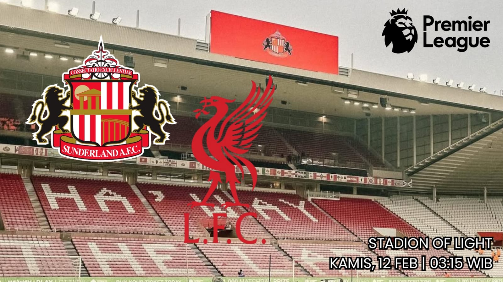 Prediksi Pertandingan Liga Premier Sunderland vs Liverpool Kondisi Tim dan Susunan Pemain
