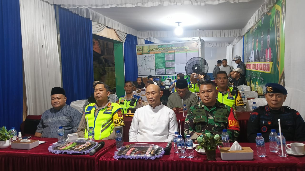 Forkopimda Lubuk Linggau Ikuti Vidcon Pemantauan Situasi Kamtibmas di Malam Idul Fitri 1446 H