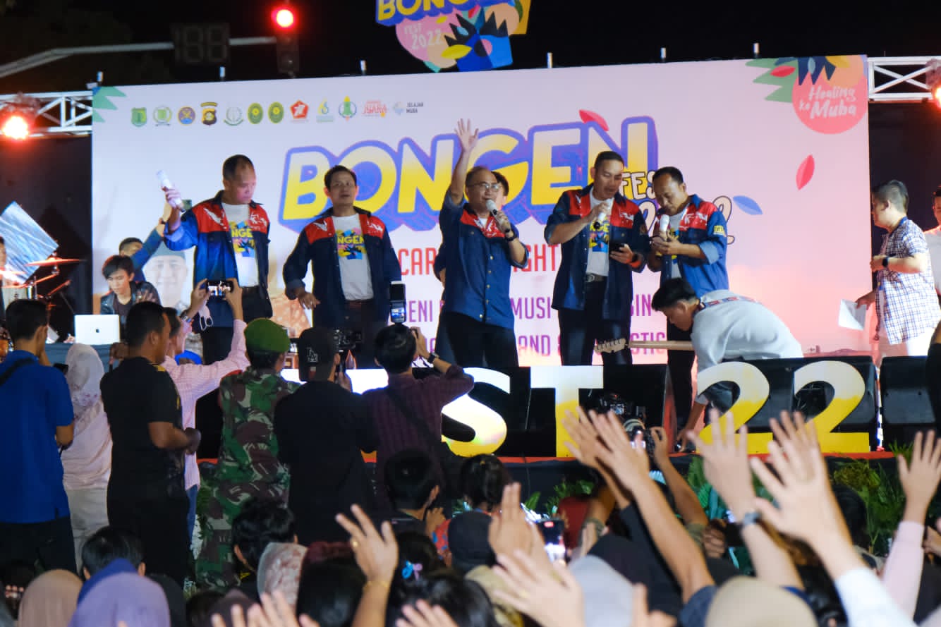 Antusias Warga Musi Banyuasin Saksikan Festival Bongen Tahun 2022