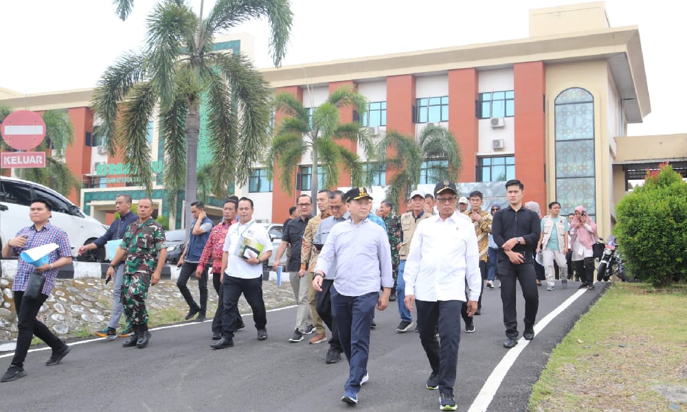 PJ Gubernur Sumsel Bersama Tim Kemenko Polhukam RI Danlanud SMH Bahas Penyelesaian Lahan Asrama Haji Palembang