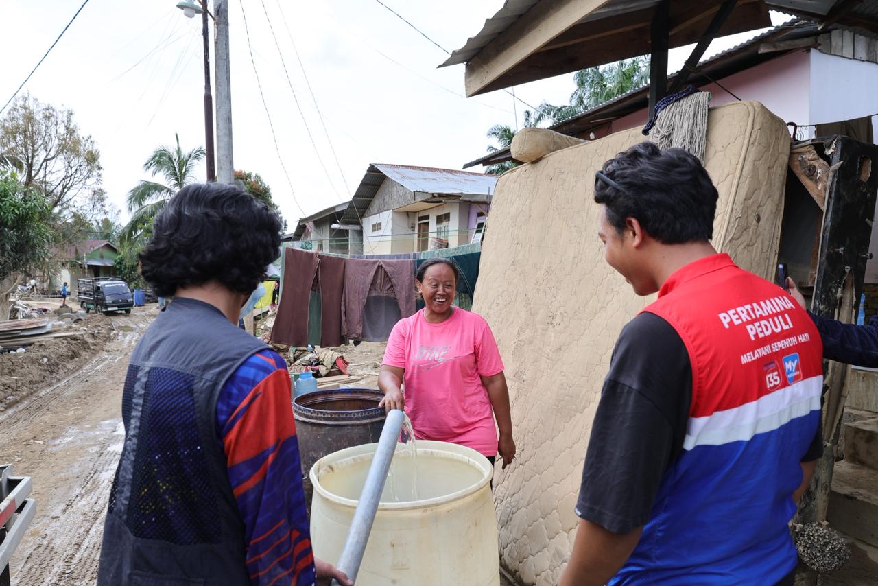Pertamina Sediakan Air Bersih dan Posko Medis untuk Penyintas Bencana Aceh Tamiang