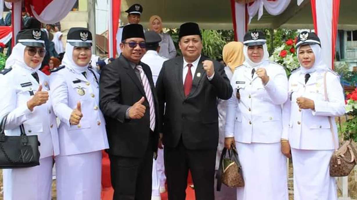 Anggota DPRD Ini Ikuti Upacara HUT Kemerdekaan RI Ke-78 di Kecamatan Tanjung Raja