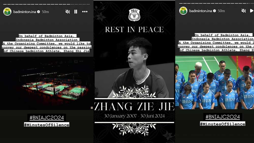 Kronologi Meninggalnya Zhang Zhi Jie, Usai Kolaps di Arena Kejuaraan Bulu Tangkis Junior Asia 2024 
