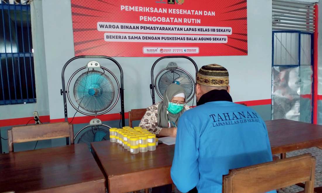 Deteksi Dini Penyakit TBC di Awal Tahun 2025, 50 Warga Binaan Lapas Sekayu Jalani Tes Ini