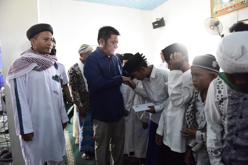 Gubernur Sumsel Didaulat Bapak Anak Yatim Penghafal Alquran Marogan