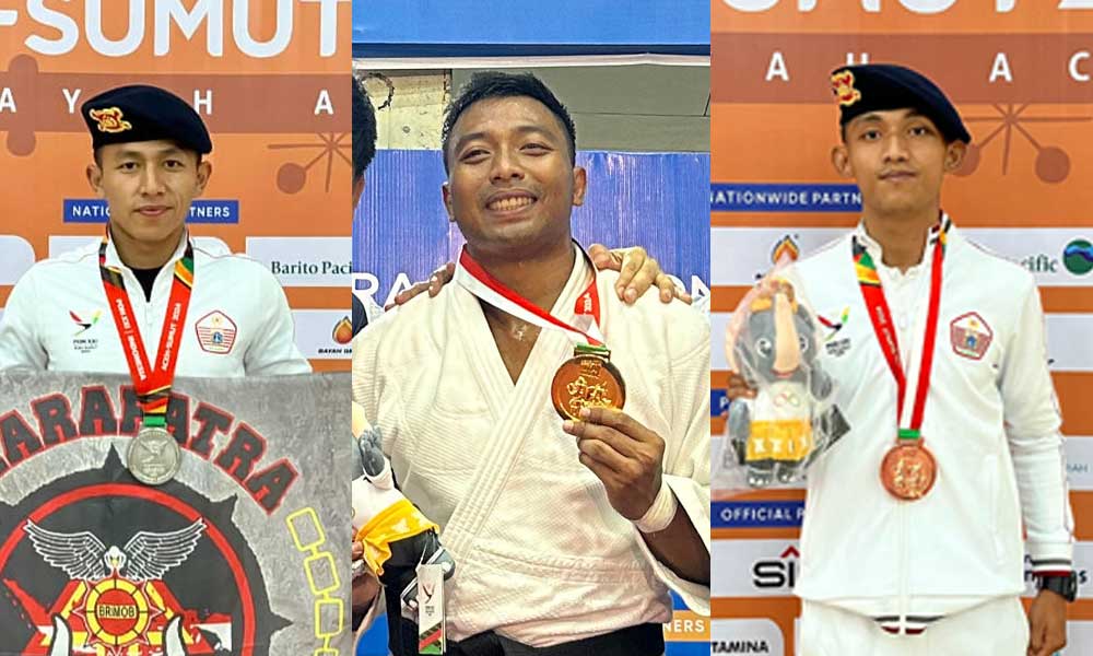 3 Atlet Polri Raih Medali Lewat Cabor Judo dan Muaythai di PON XXI Aceh Sumut