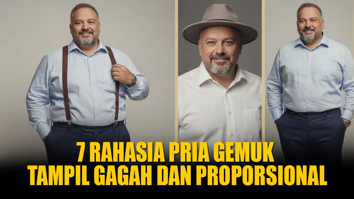 BUKAN DIET! Ini 7 Rahasia Pria Gemuk Tampil Gagah dan Karismatik untuk Usia di Atas 40 Tahun