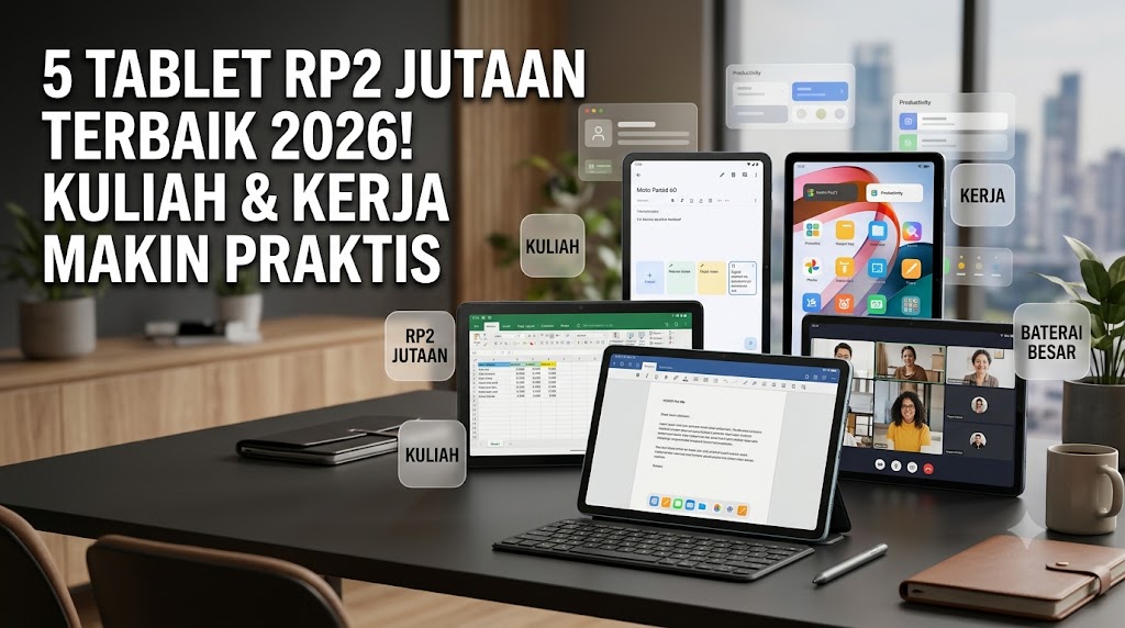 Budget Pas-pasan Tapi Butuh Buat Kuliah dan Kerja? Ini 5 Rekomendasi Tablet 2 Jutaan Terbaik