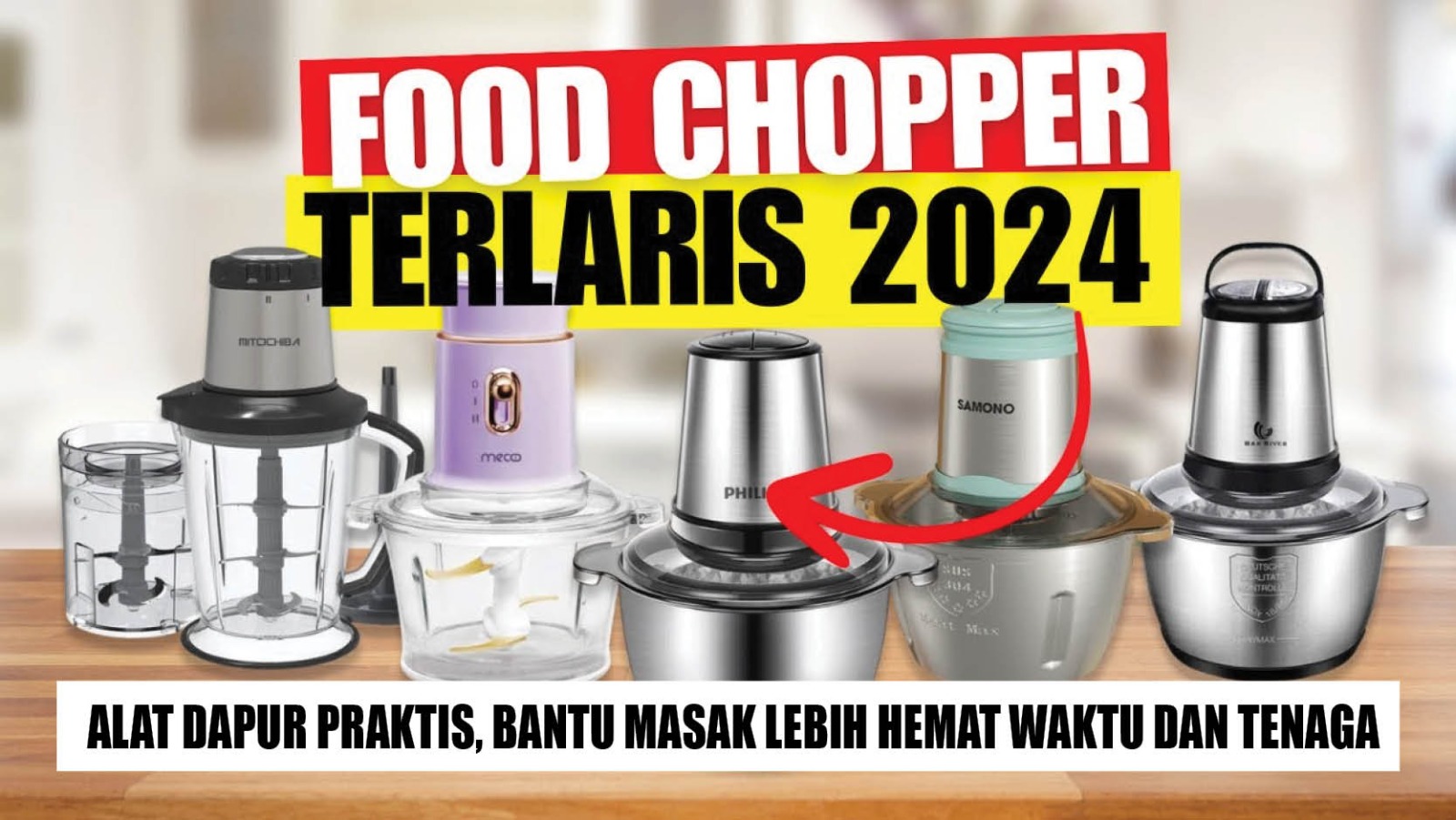 6 Food Chopper Terbaik, Alat Masak Praktis, Bikin Mak-mak Betah Lama di Dapur