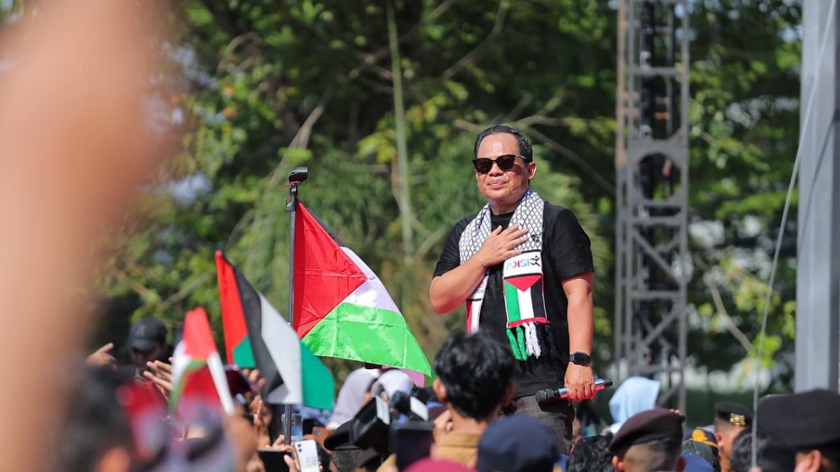 Wali Band Konser Aksi Bela Palestina Jilid VI di Palembang, Ratu Dewa: Panggilan Kemanusiaan