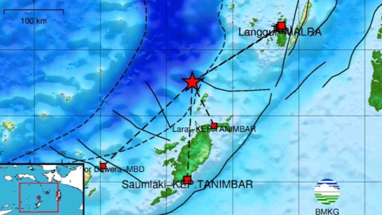 Gempa Magnitudo 5.0 Guncang Tanimbar Maluku Pagi Ini, BMKG Ungkap Episentrum dan Kedalamannya  