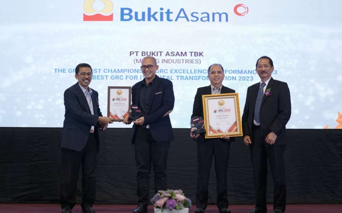 Terapkan Standar GRC Tinggi, Bukit Asam Borong 4 Penghargaan Ini