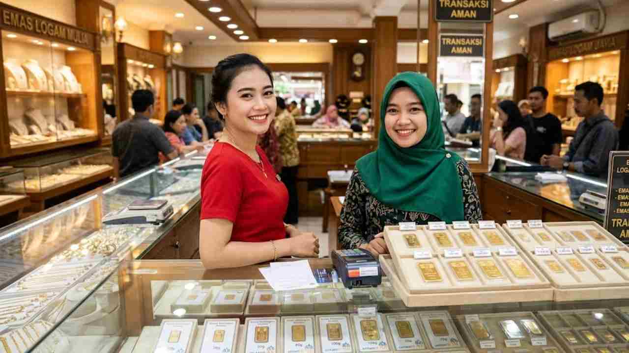 Harga Emas Pegadaian Kompak Naik! Antam 1 Gram Tembus Rp2,589 Juta