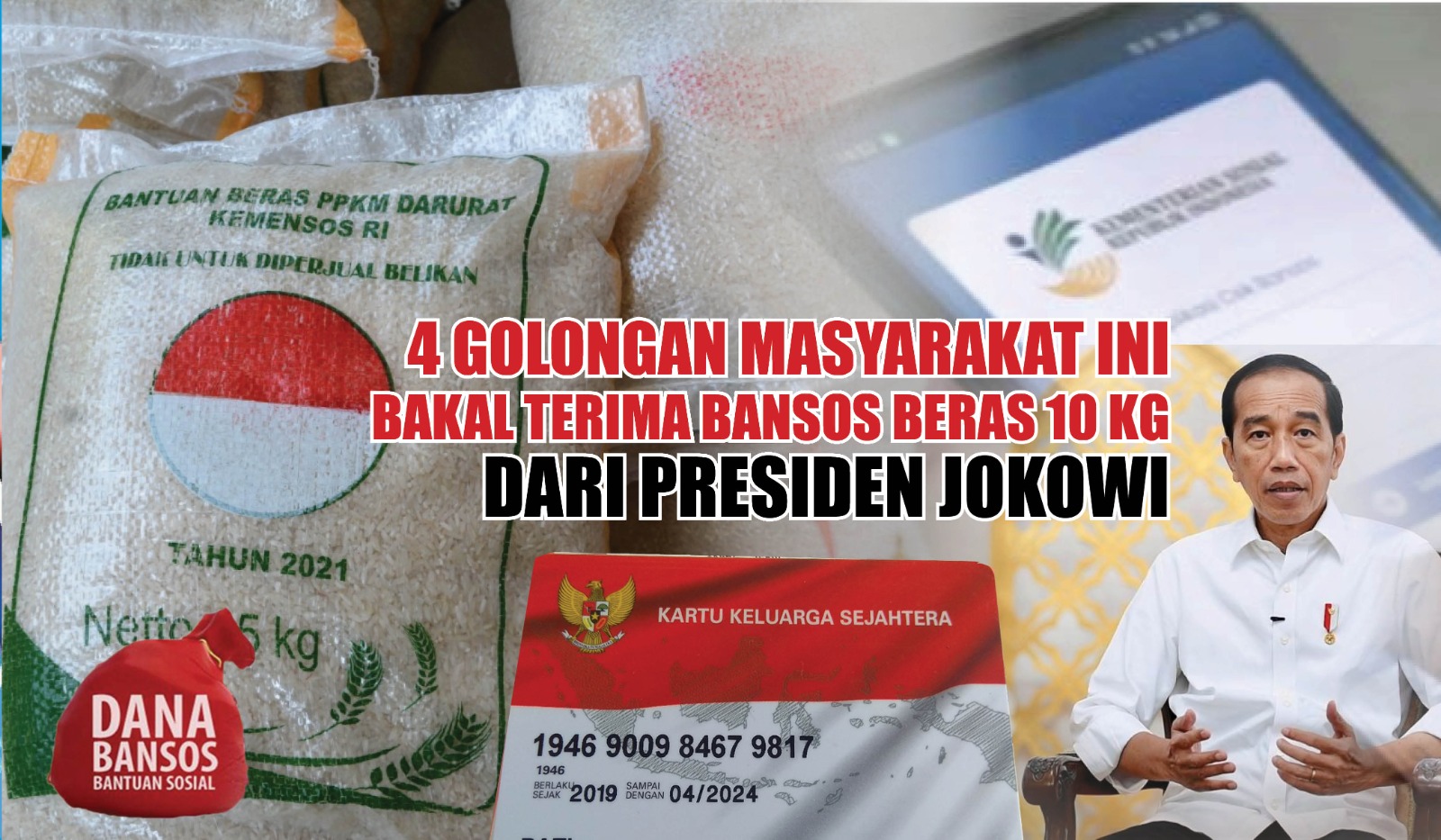 Selamat 4 Golongan Masyarakat Ini Bakal Terima Bansos Beras 10 Kg Dari ...