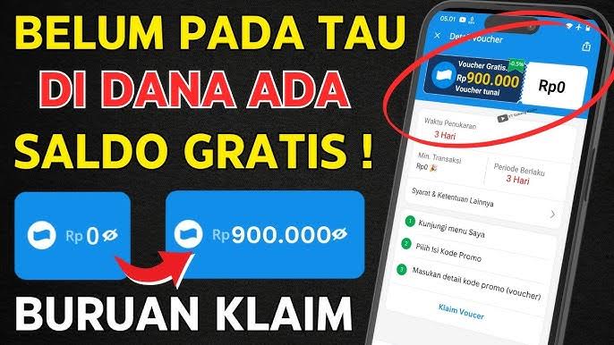 Belum Pada Tahu di DANA, Ada Saldo Gratis Rp1,5 Juta, Begini Cara Klaimnya? 