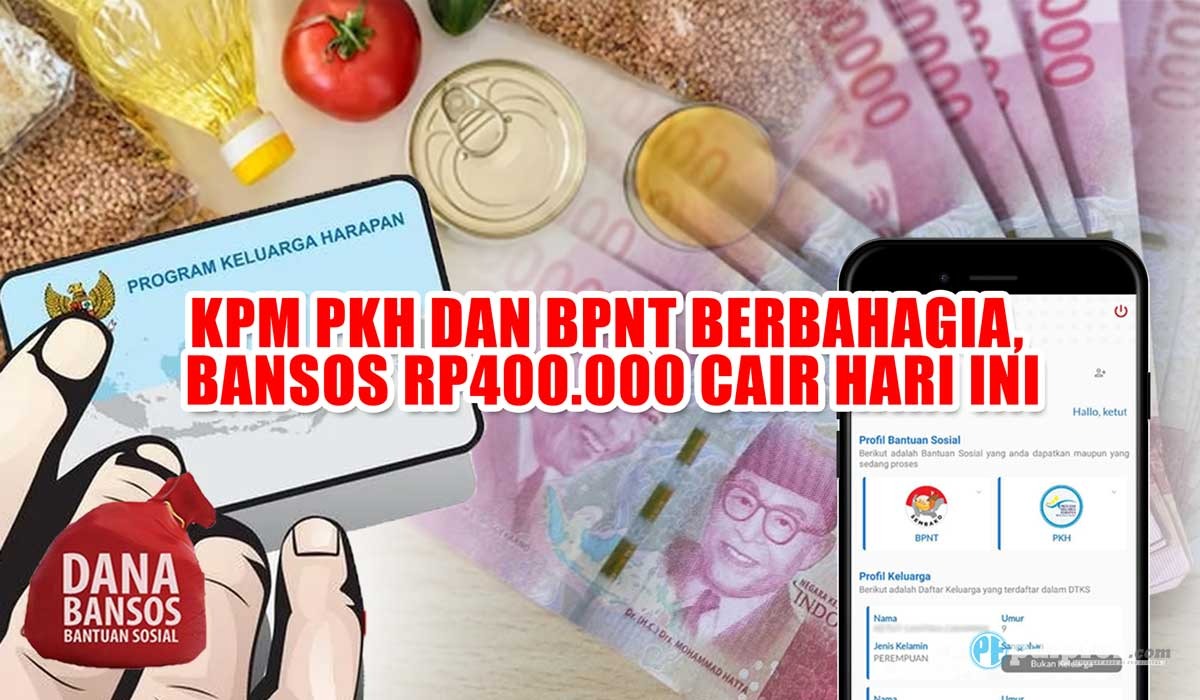KPM PKH dan BPNT Berbahagia, Bansos Rp400.000 Cair Hari Ini, Fix 4 Bantuan Tambahan Ikut Cair Bulan November 