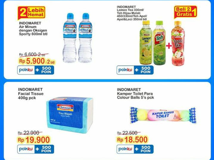 Katalog Promo Mingguan Indomaret hingga 18 Juli 2023, 2 Botol Mineral hanya Rp5.900 Aja