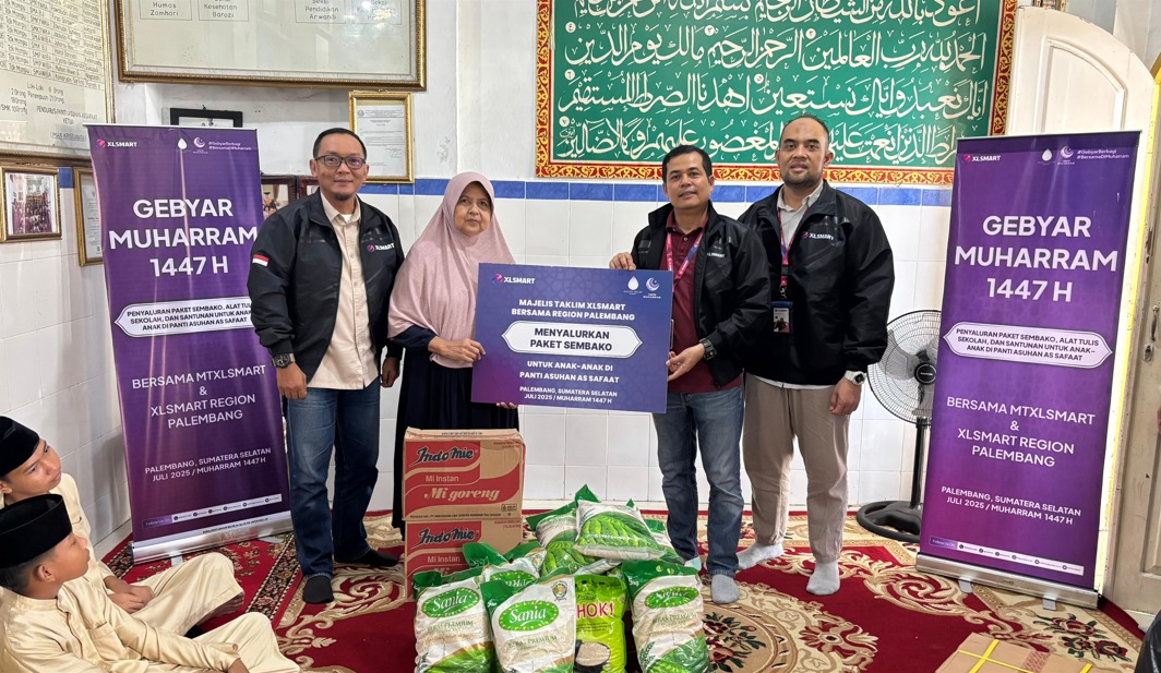 XLSMART Rayakan Muharram 1447 H dengan Aksi Sosial dan Santunan di Sumatera