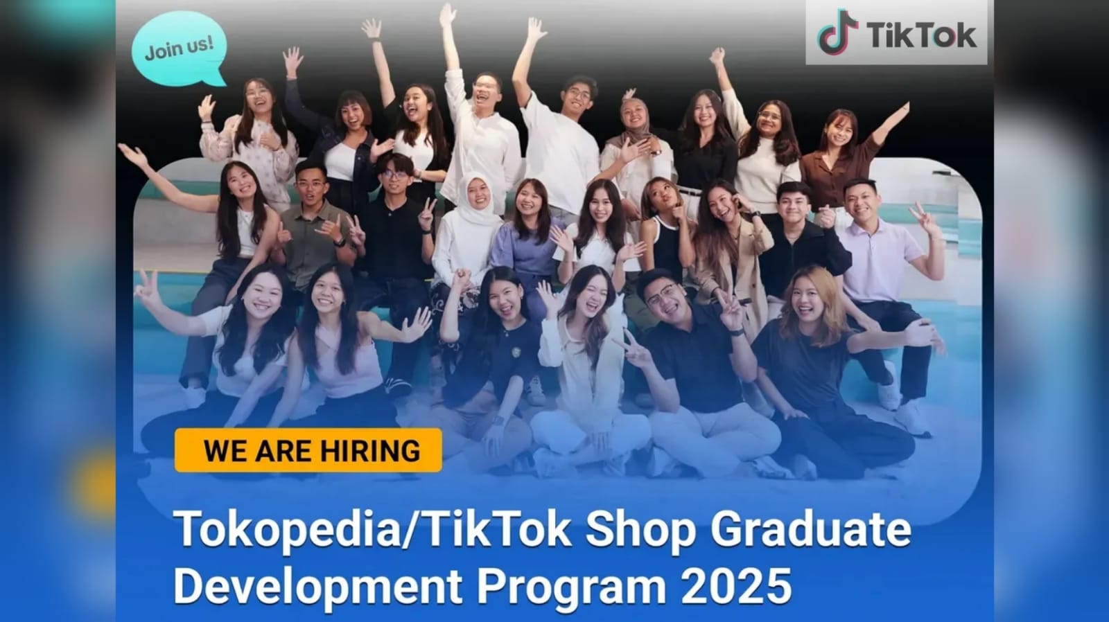 TikTok Indonesia Buka Lowongan Kerja 'Program Pengembangan Lulusan Tokopedia/TikTok Shop 2025' Kualifikasinya?