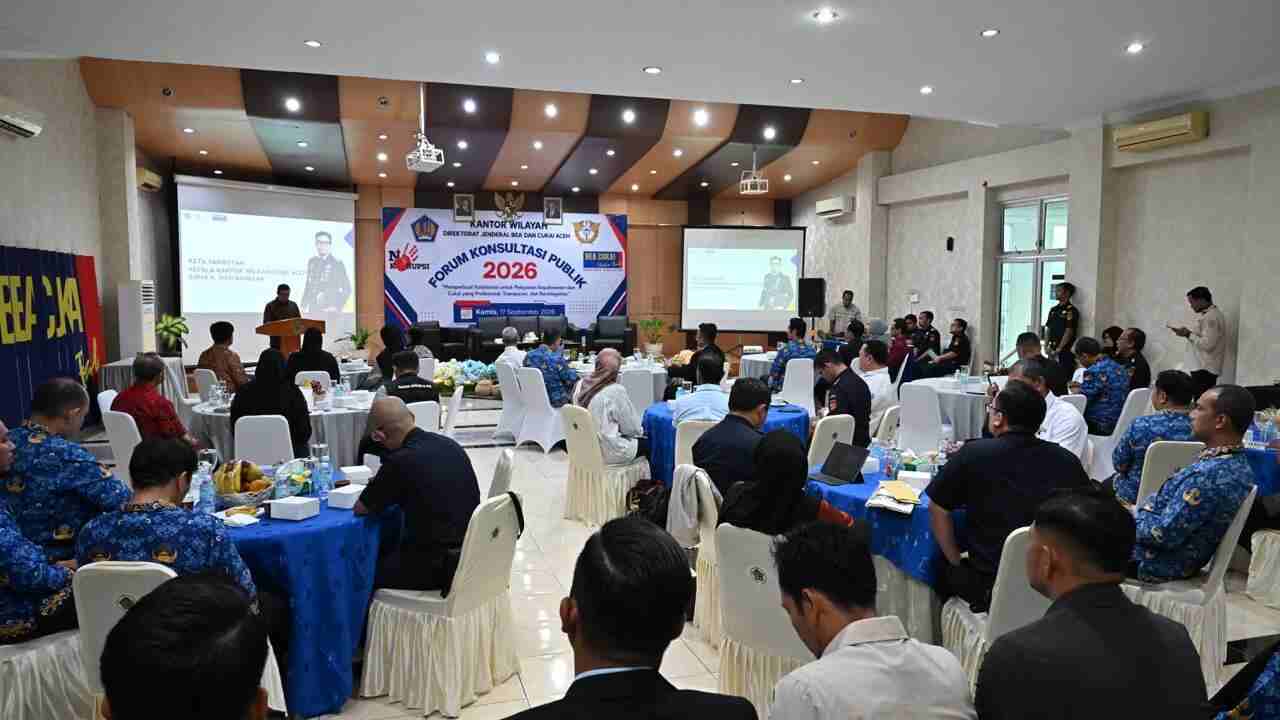 Bea Cukai Aceh Buka Ruang Masukan Masyarakat, Ternyata Ini yang Jadi Sorotan