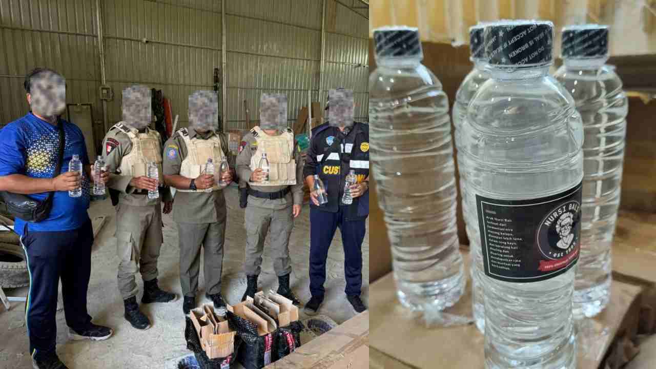 Gudang Kargo Digerebek! 3 Koli Arak Bali Tanpa Merek Disita Petugas