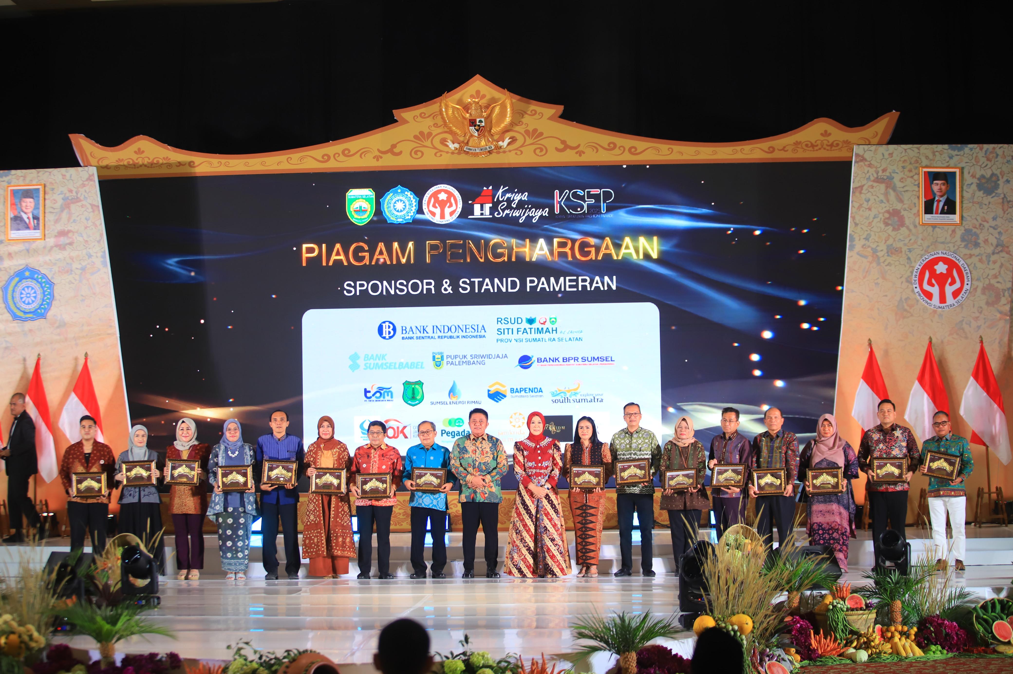 Kriya Sriwijaya jadi Puncak Apresiasi UMKM dan PKK di Sumsel