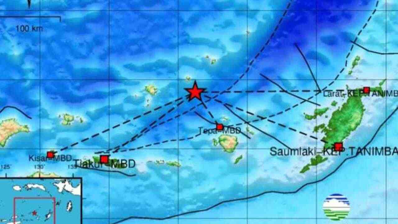 Update BMKG, Gempa 4.7 Guncang Maluku Barat Daya, pada Kedalaman 209 Km