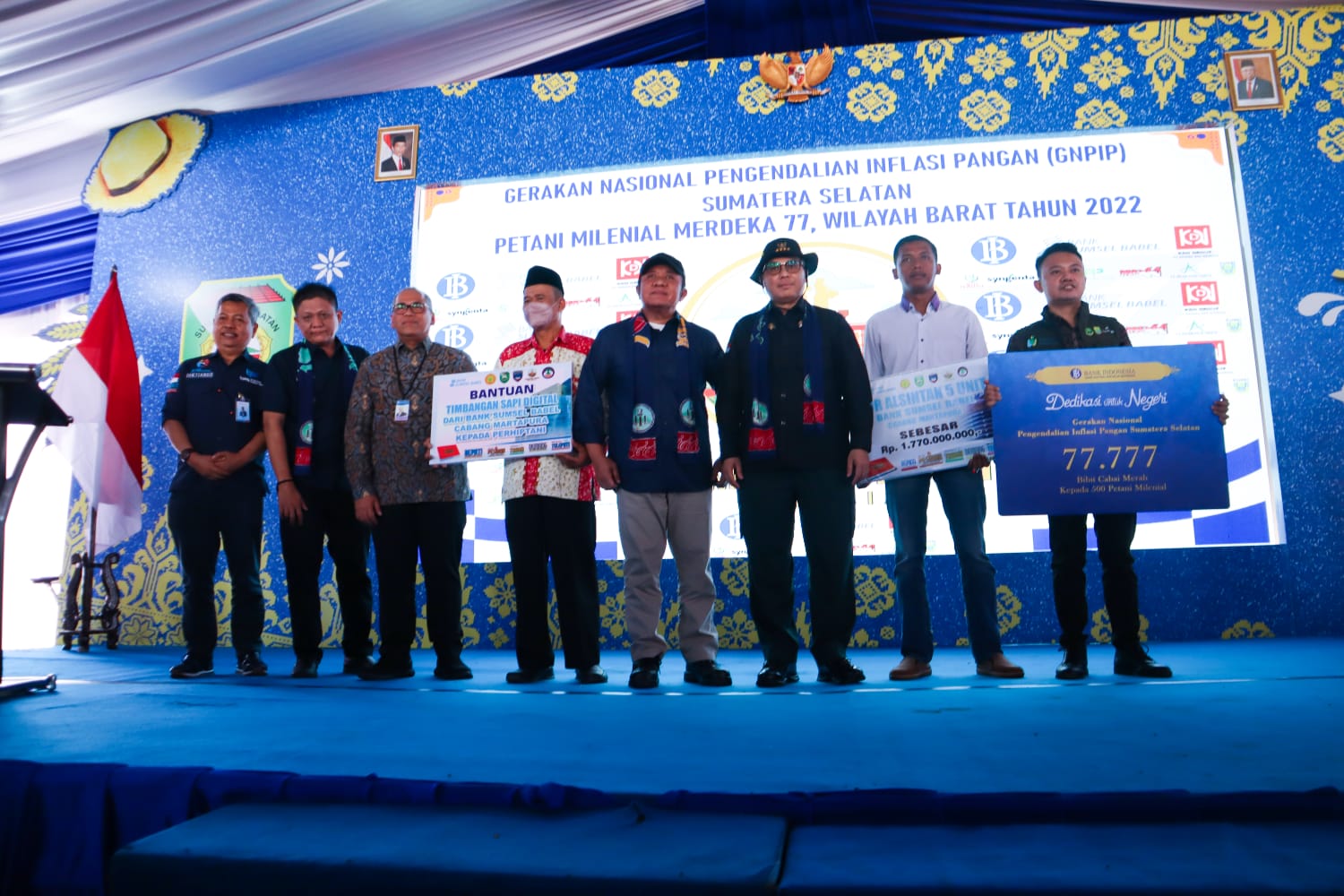 BI Sumsel Berikan 77.777 Bibit Cabai Merah kepada Petani Milenial