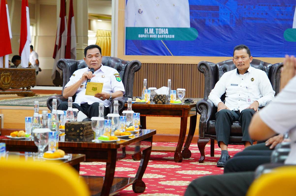 Bupati Muba Sambut Kemenko Polhukam, Bahas Sinergi Keimigrasian