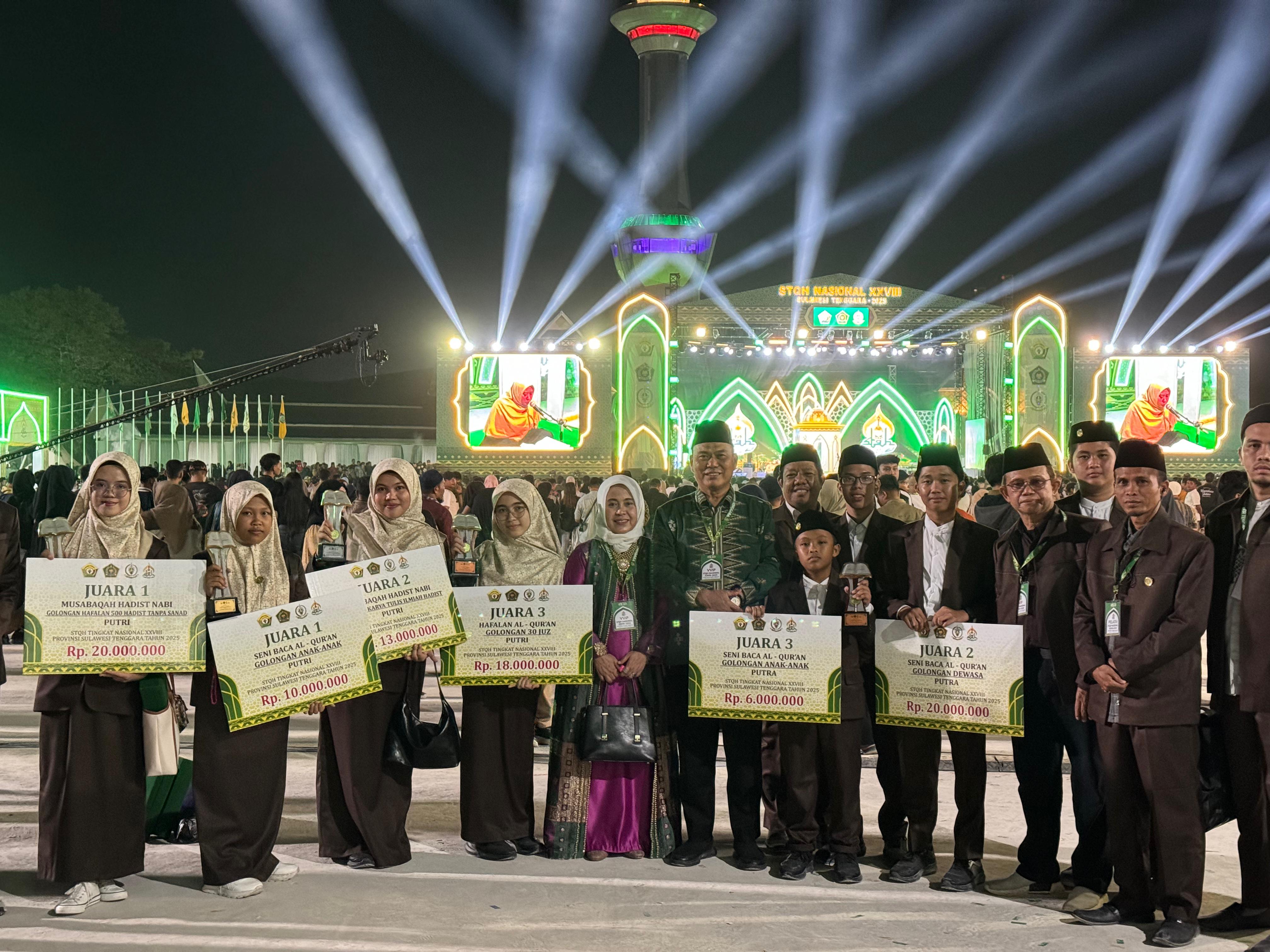 SELAMAT! Kafilah Sumsel Pertahankan Peringkat 3 STQH Nasional, Koleksi 100 Poin