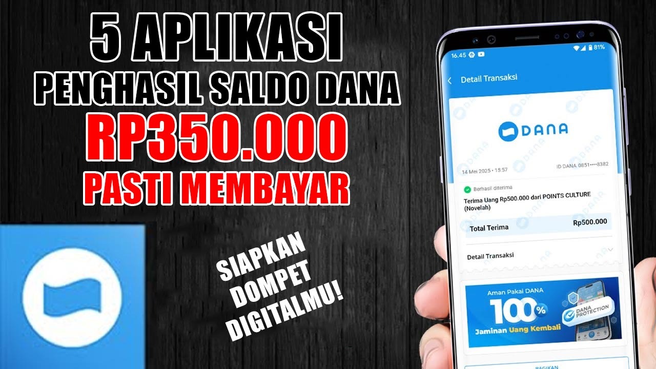 Siapkan Dompet Digital! Ini 5 Aplikasi Penghasil Saldo DANA Rp350.000 Pasti Membayar