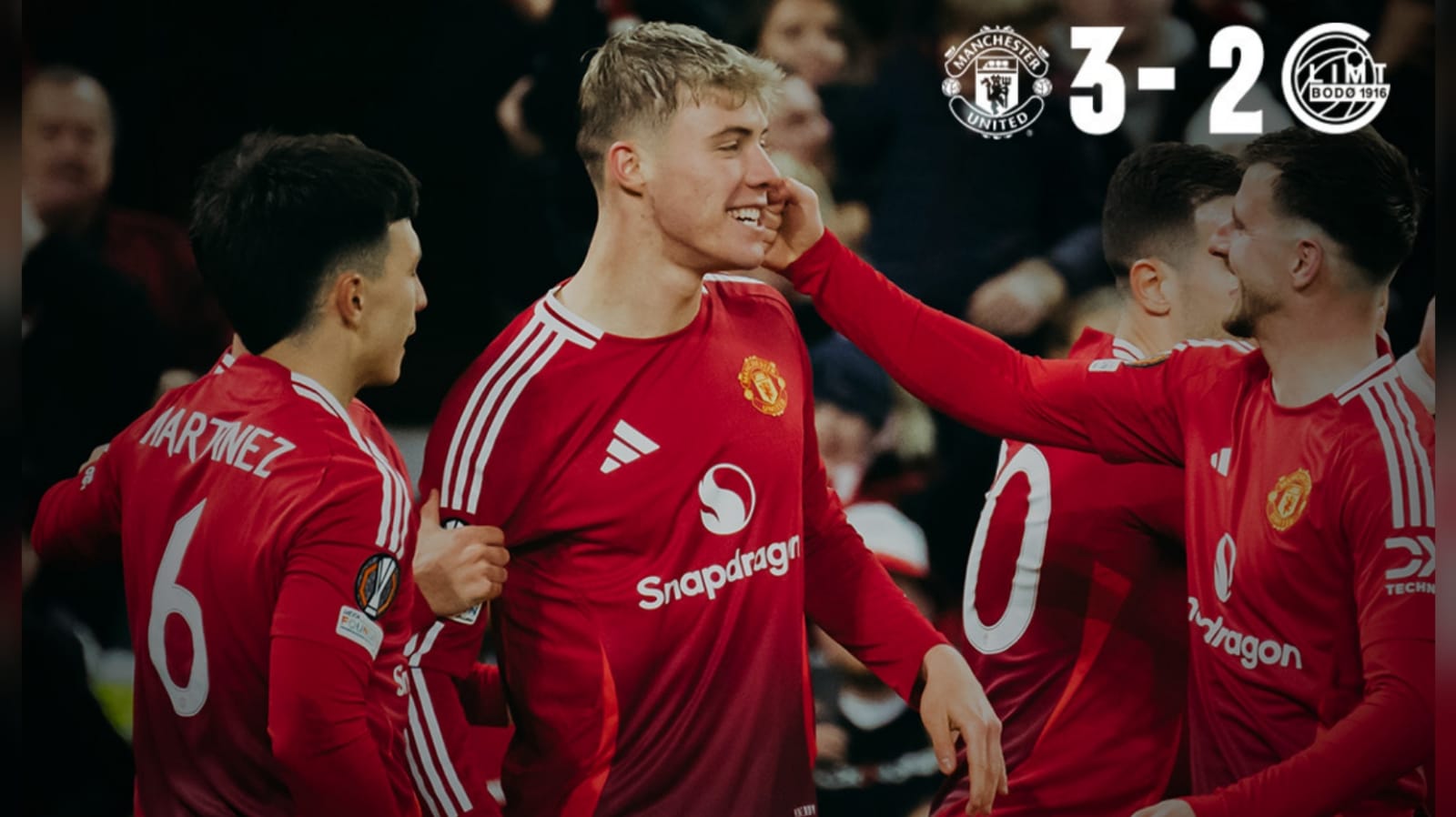 Manchester United 3-2 Bodo/Glimt: Dua Gol Hojlund Selamatkan Muka Ruben Amorim