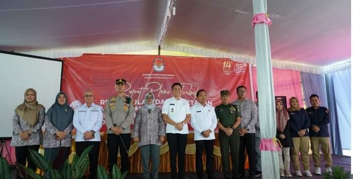 KPU Ogan Ilir Gelar Rapat Pleno Penentuan DPS, Ini Pesan Bupati Panca