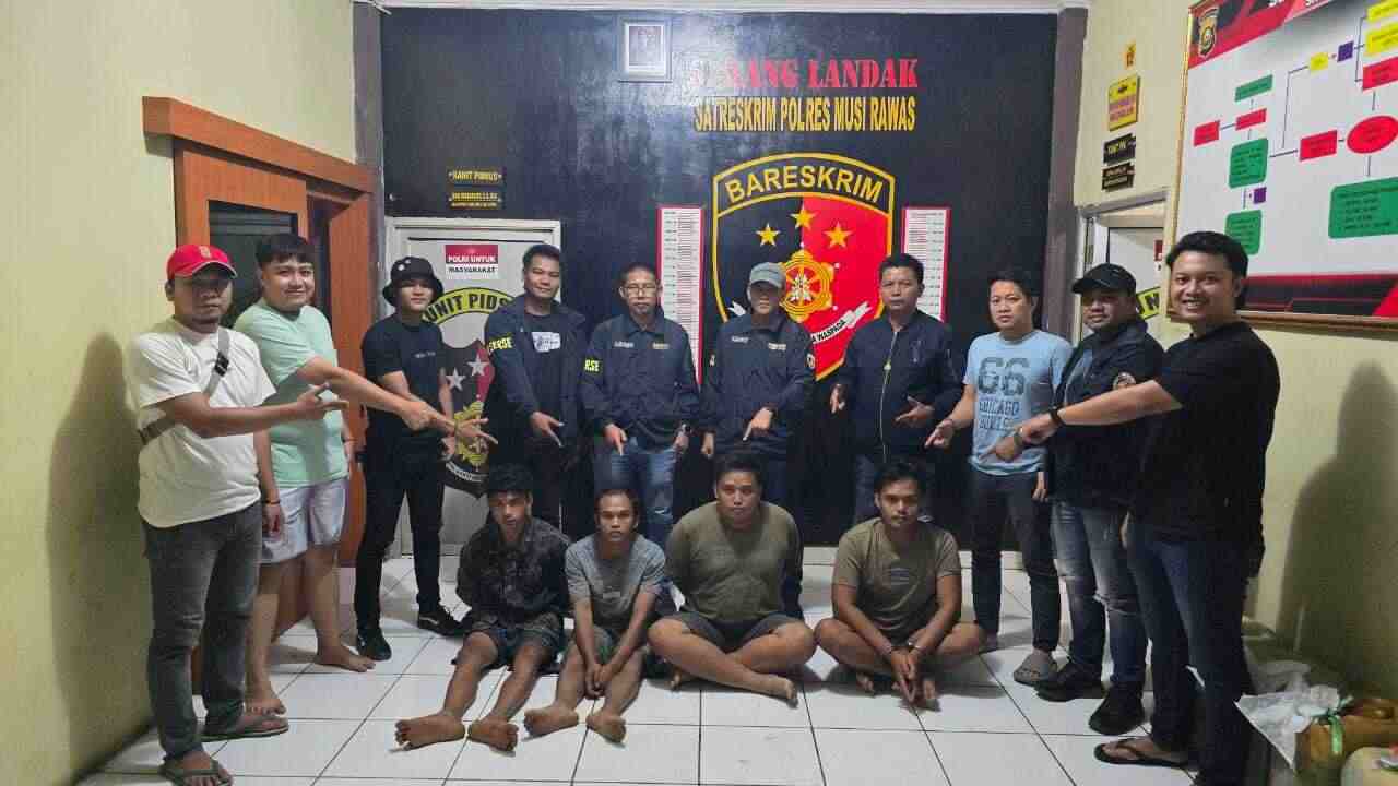 Tim ‘Landak’ Satreskrim Polres Mura Ringkus 4 Komplotan Maling Minyak, Ini Modus Para Pelaku