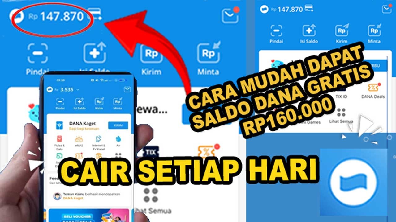 Belum Banyak yang Tahu, Ini Cara Mudah Dapatkan Saldo DANA Gratis Rp160 Ribu, Langsung Cair Tiap Hari