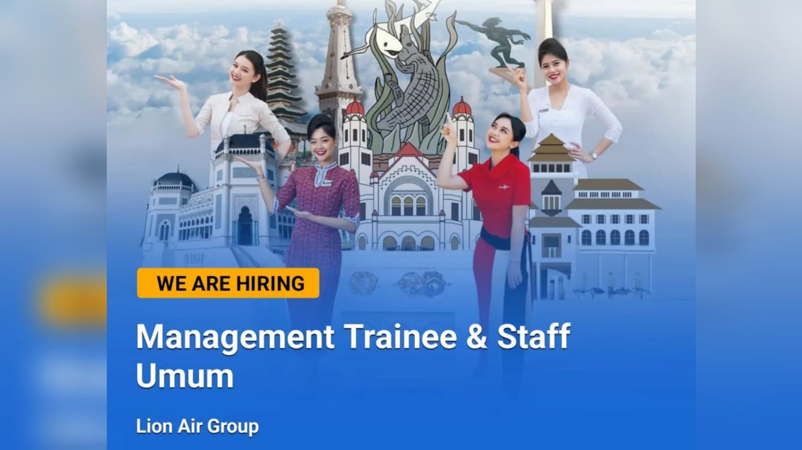 Lion Air Group Buka Lowongan Kerja Terbaru: Manegement Trainee Program 2024 dan Staff Umum, Ini Syaratnya