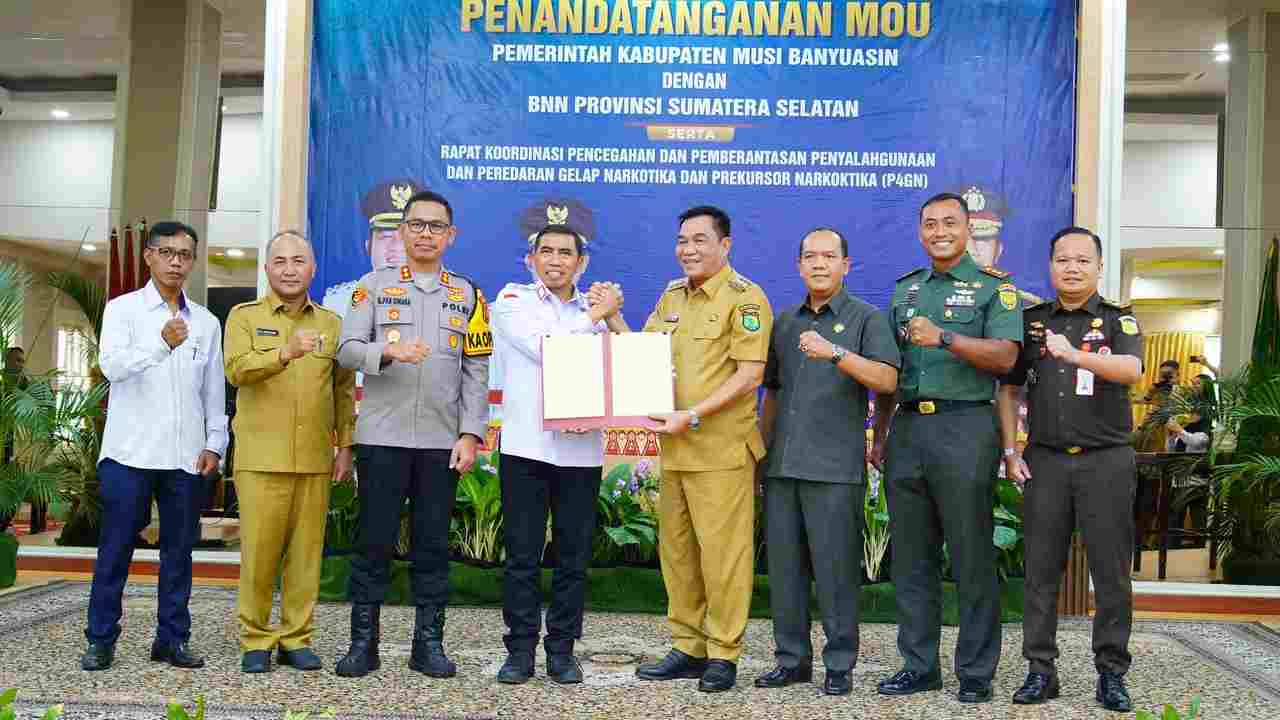 Pemkab Muba dan BNN Sumsel Teken MoU, Kolaborasi Berantas Narkoba di Wilayah Musi Banyuasin
