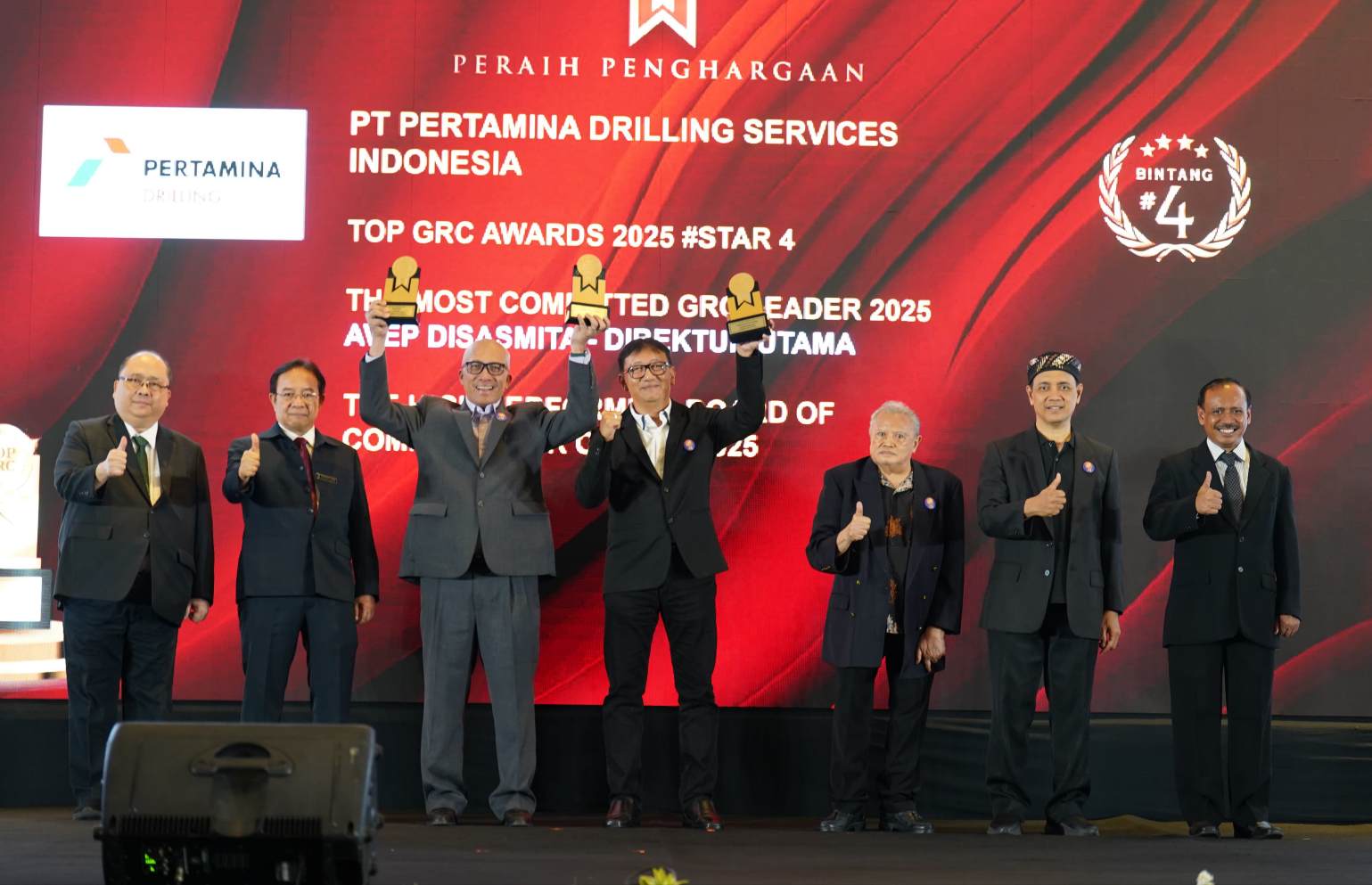 Pertamina Drilling Sabet 3 Penghargaan TOP GRC Awards 2025