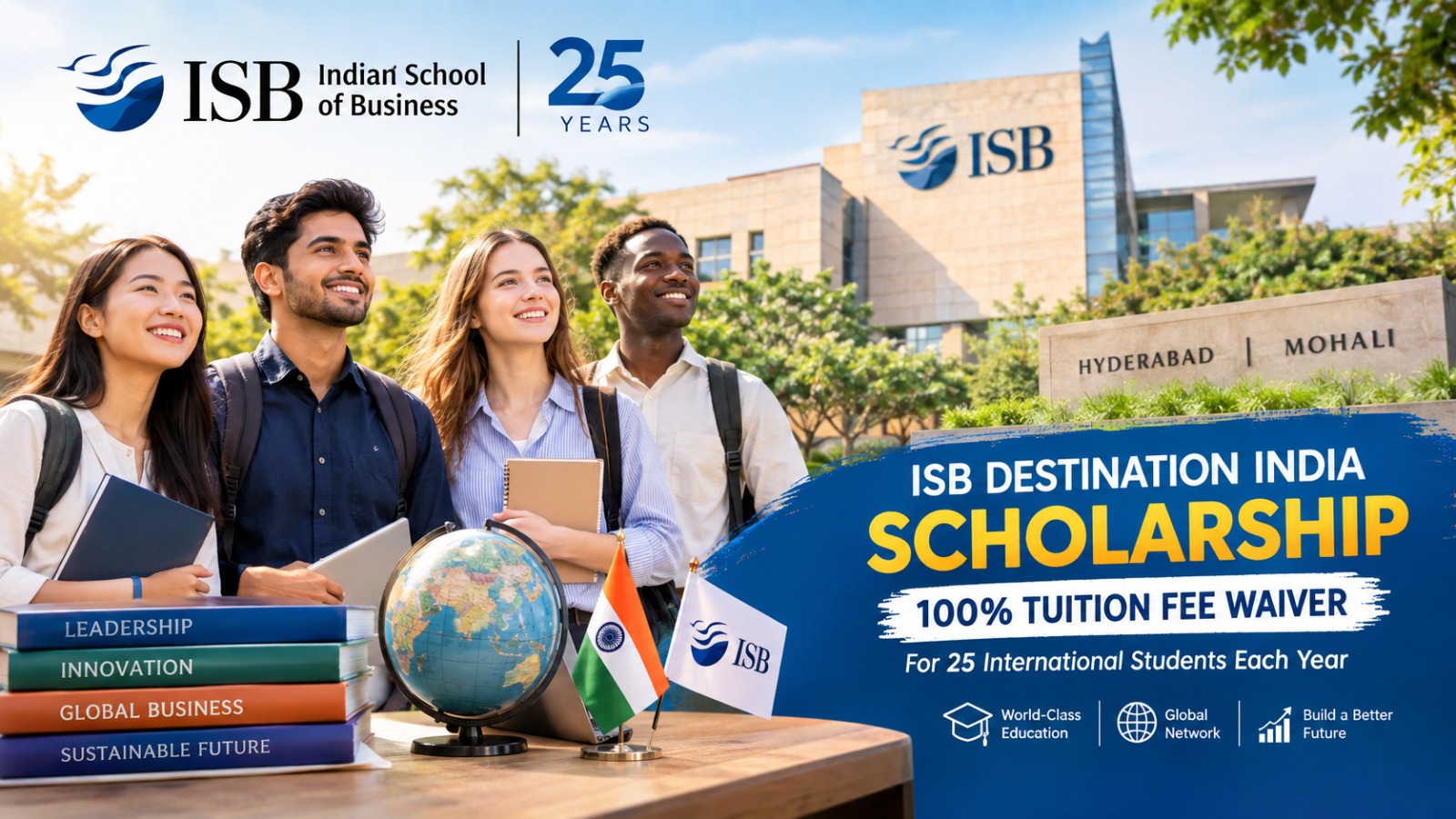LUAR BIASA! ISB Rayakan 25 Tahun, Buka Beasiswa Kuliah Gratis 100% untuk 25 Mahasiswa Internasional!