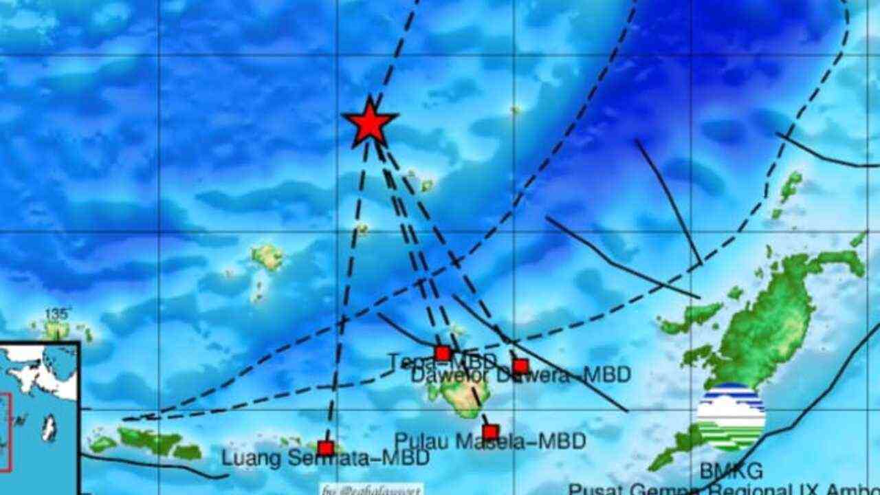 Gempa Magnitudo 4.1 Pagi Ini Guncang Maluku Barat Daya, Cek Kedalaman dan Episentrumnya