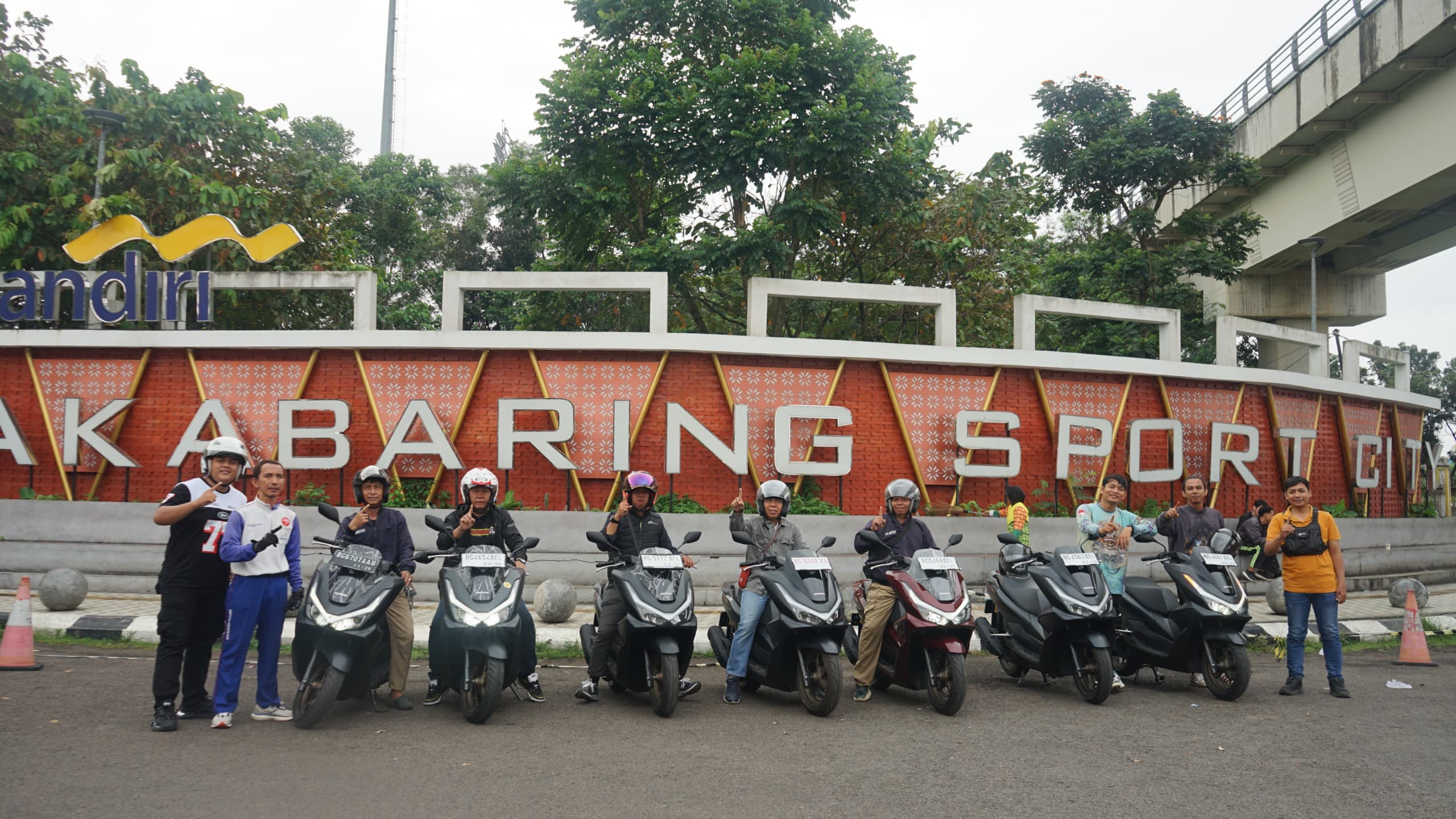 Awak Media di Sumsel Jajal Kecanggihan New Honda PCX160 di Honda Premium Matic Day