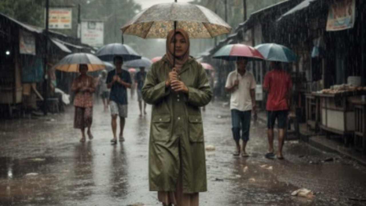 Waspada! Hujan Ringan Guyur Palembang dan Hampir Seluruh Sumsel Hari Ini