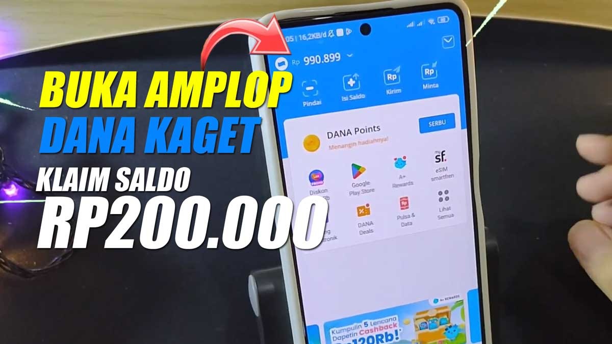 Gong Banget! Cukup Buka Amplop DANA Kaget, Saldo Rp200.000 Langsung Masuk Akunmu Sekarang Juga