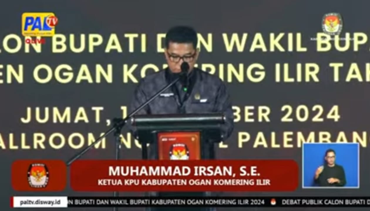 Debat Publik Calon Bupati dan Wakil Bupati OKI, Ini Pesan Ketua KPU