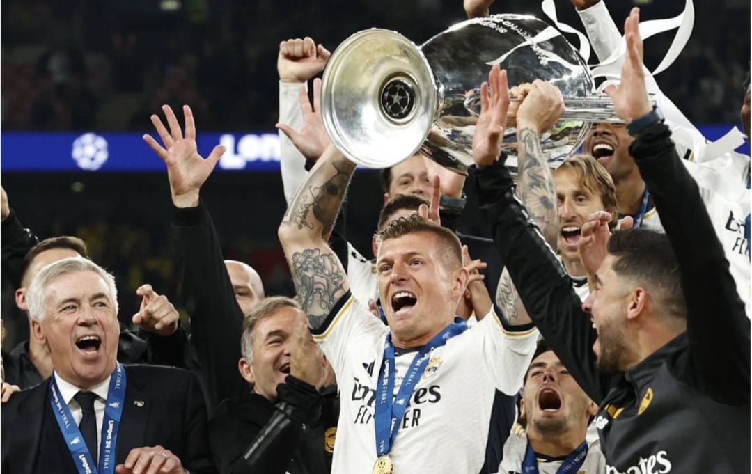 DAHSYAT! Toni Kroos Akhiri Karier dengan Sempurna, Raih Trofi Keenam Liga Champions