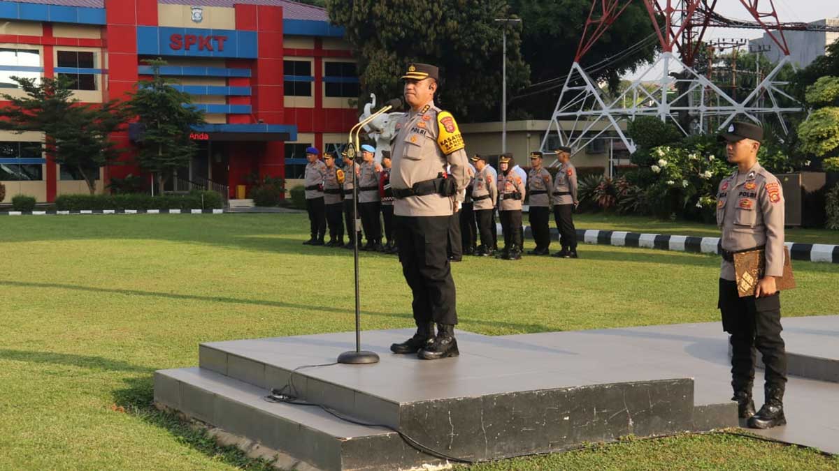 Kabid TIK Polda Sumsel Pimpin Apel Pagi, Ini Arahan Pentingnya