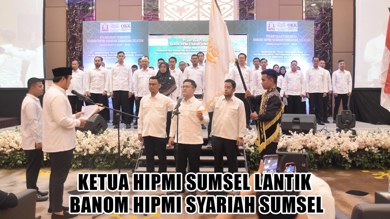 Banom HIPMI Syariah Sumsel Resmi Dilantik! Ini  Harapan Membakar Semangat dari Puri Andamas 