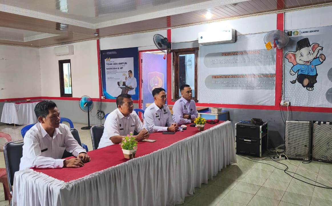 Pahami Tugas dan Fungsi Pemasyarakatan, Ini yang Dilakukan Jajaran Lapas Sekayu