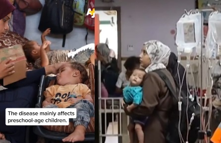 Selain Gempuran Militer Israel, Penyakit Polio Ancam Anak-anak Gaza