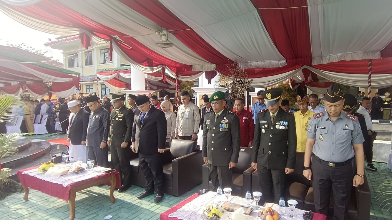 Kepala Rutan Baturaja Hadiri Upacara Hari Bhayangkara ke-79 di Mapolres OKU